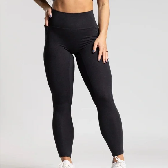 Ptula BAREPRO Ribbed Pocket Legging : 25" - Picture 3 of 6